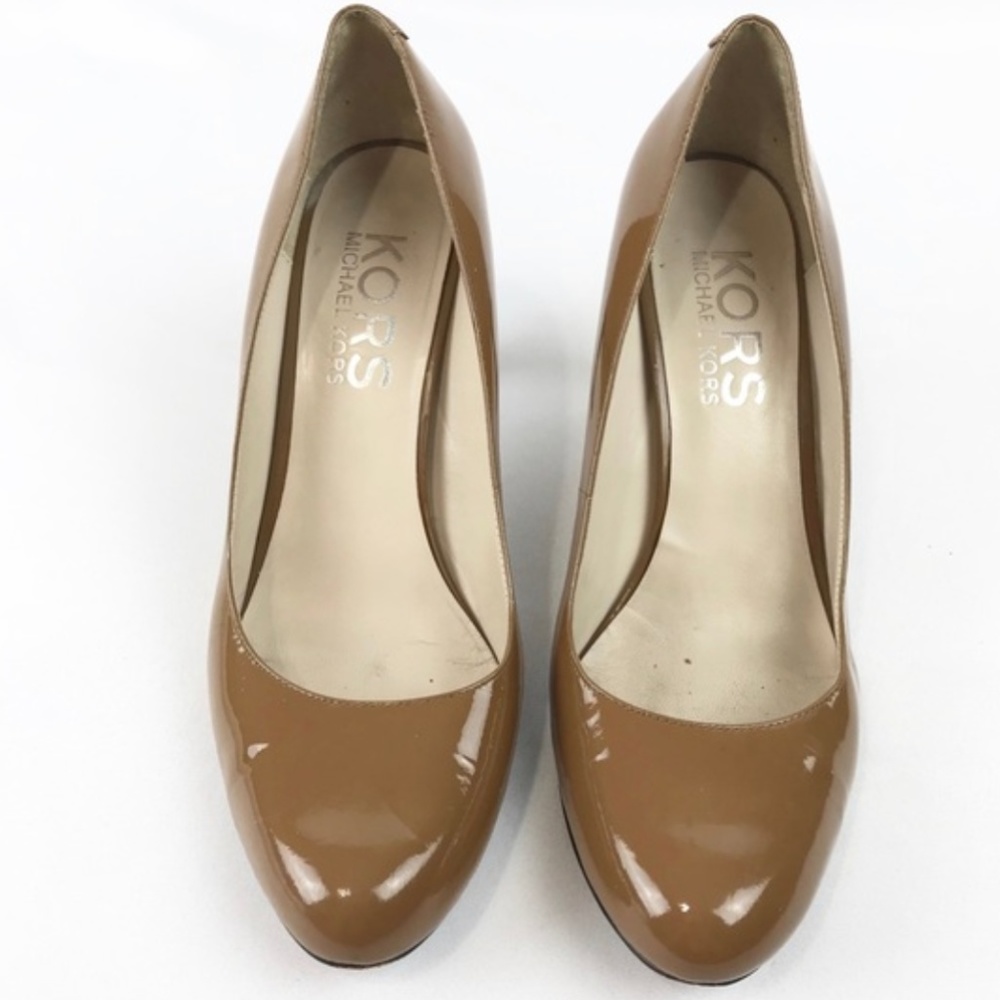 Michael Kors | Nude Patent Leather Pumps